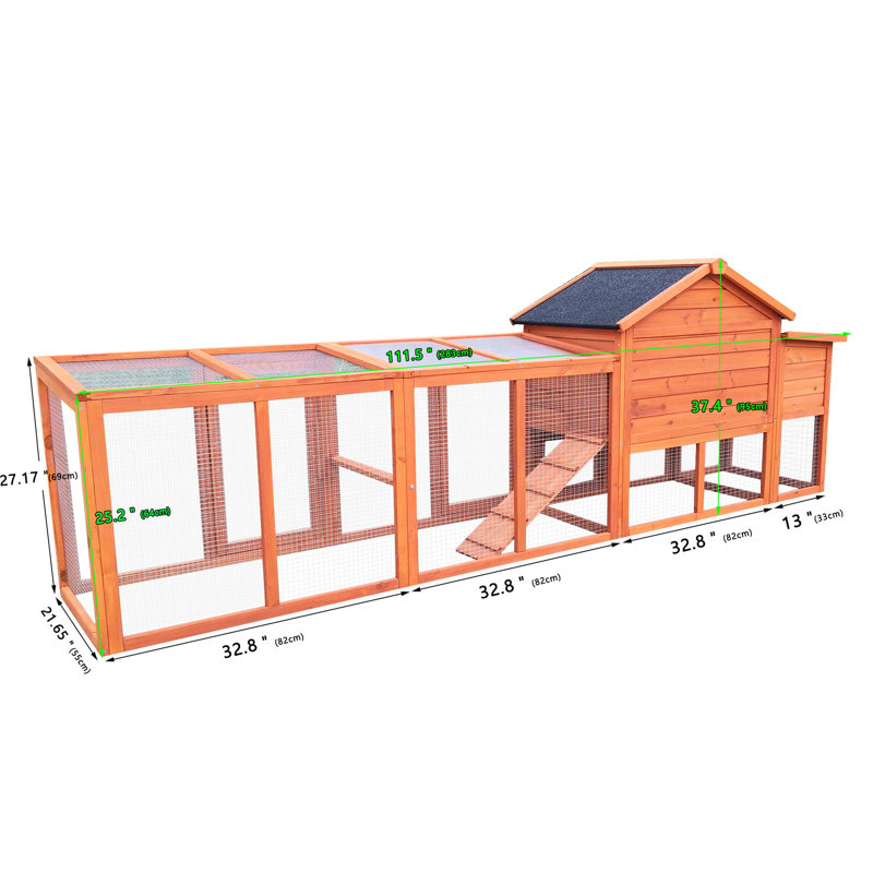 Cage extérieure spacieuse avec coffre-fort et boîte de nidification