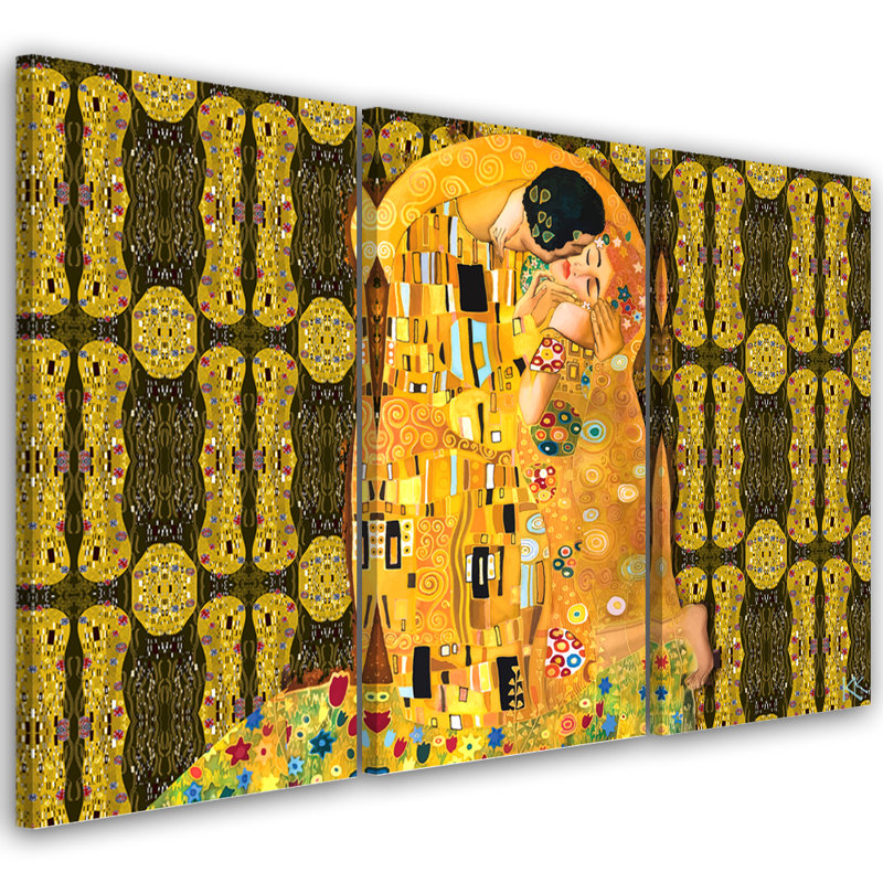 Fulfillment Of A Woman - 3 Piece No Frame Print on Canvas, 80cm H x 120cm W