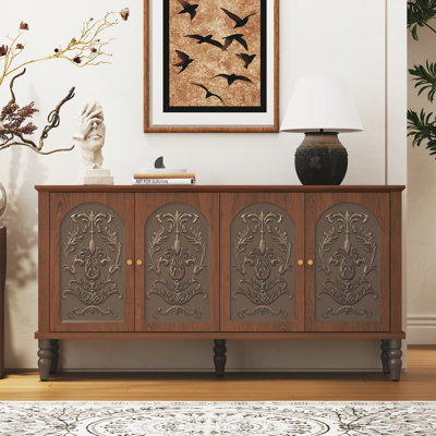 Sideboard Cabinet With Adjustable Shelves And 4 Door