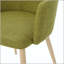 Fauteuil Mid-Century moderne rembourré - vert, ensemble de 2-129465281-129465282
