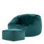 Kingston Velvet Bean Bag and Square Footstool-63656897