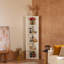 Armoire haute avec deux tablettes triangulaires