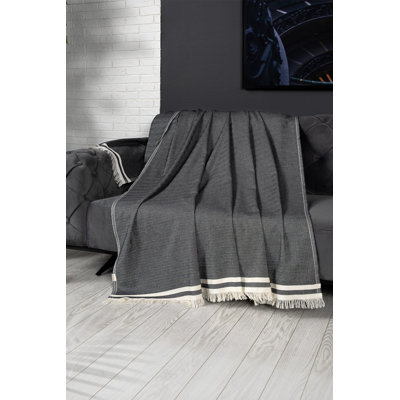 Housse de canapé souple et durable, anthracite, 67 x 91 | 85% coton, 15% polyester, 228 g / m² | Lavable en machine à 30-40 ° C | Parfait pour protéger les meubles et rehausser la décoration intérieure, élégant et facile à entretenir
