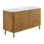 60" Single Bathroom Vanity In Light Reeded Birch