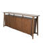 Buffet console Viki, tiroirs et 4 portes, bois brun de 83 po