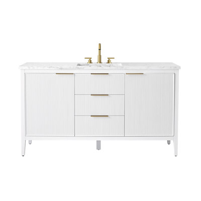 Bilroy 60" Pine Single Bathroom Vanity