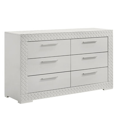 Commode à 6 tiroirs de style moderne en bois