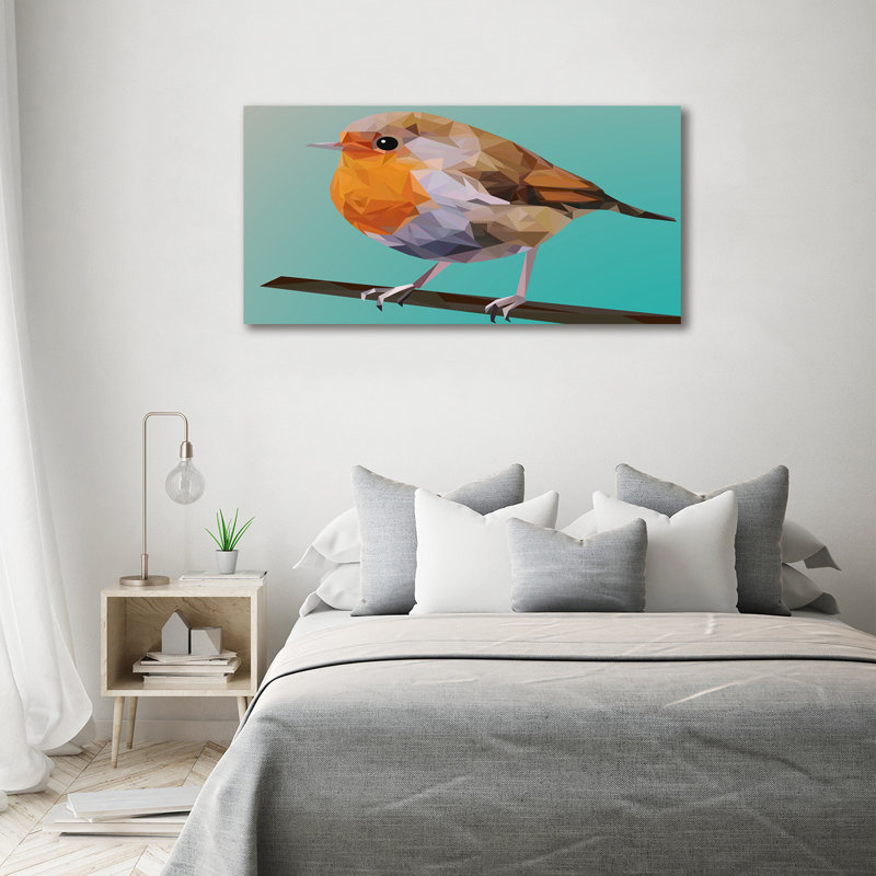 Robin'S Bird - Wrapped Canvas Print