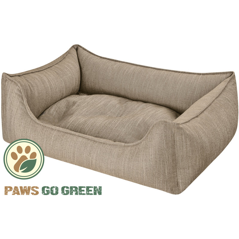 Eco Dog Orthopedic Polyester Pet Bed, Taupe, Small (70cm W x 50cm D x 25cm H)