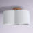 Frankfurt 4-Light Shaded Semi Flush Mount