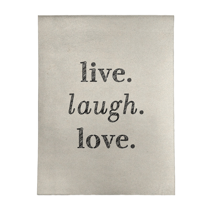 Quotes Chenille Indoor Rug, Rectangle 5' x 7'