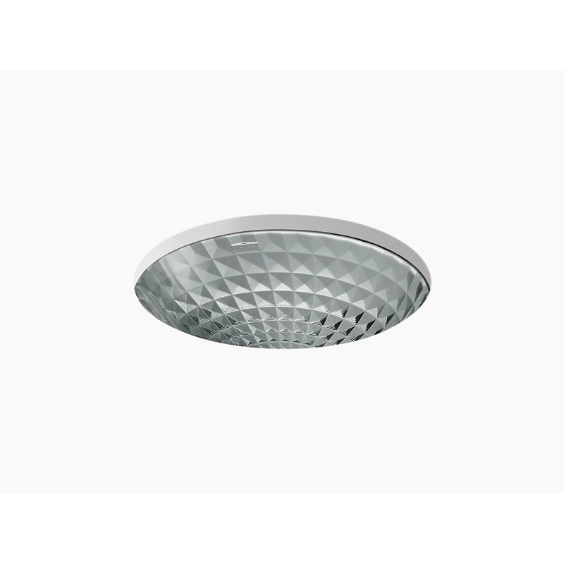 Kohler Kallos®, Artist Editions Oval Glass Undermount Bathroom Sink, Translucent Stone