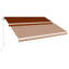 Dakota Fields 4cm W x 3cm D Polyester Brown/Black Cover Retractable Patio Awning