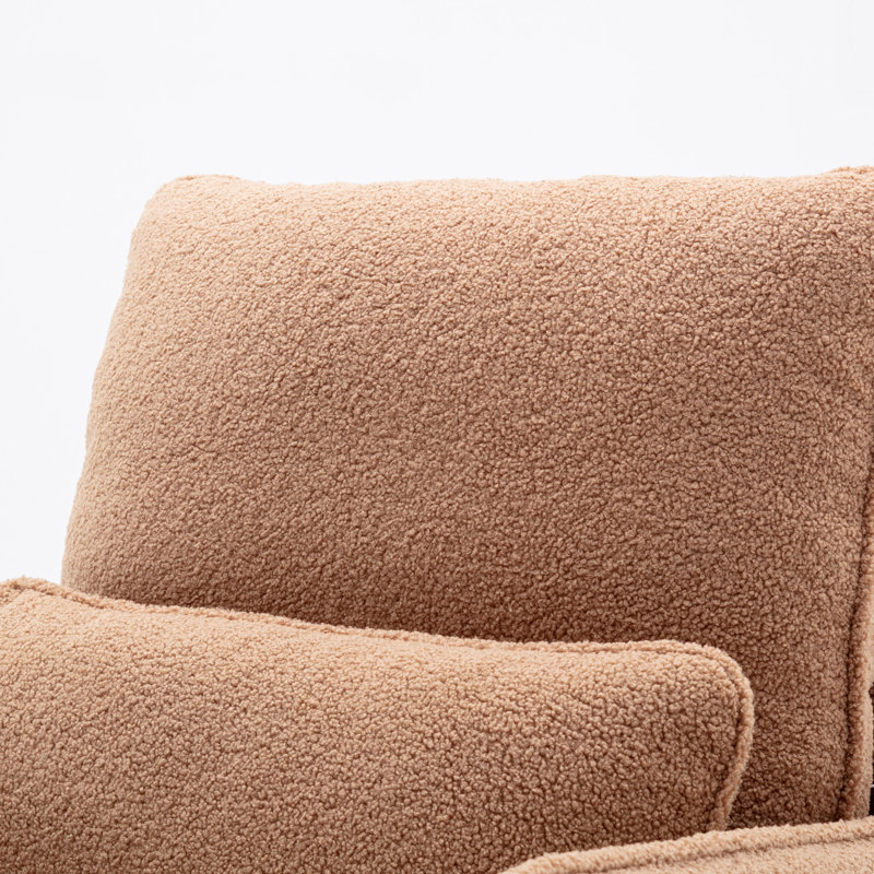 Fauteuil d'appoint en velours, Velours espresso