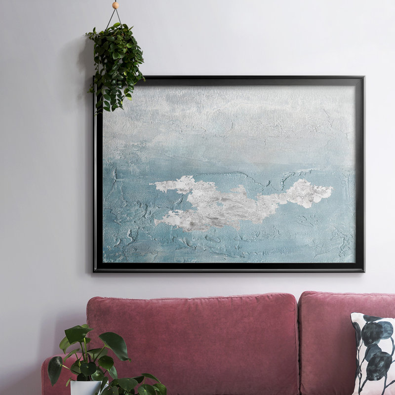 «Blue Mist», toile tendue avec châssis en I_2772974, Noir, H 26 po x l 38 po x P 1,5 po