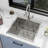 22" L x 22" W x 12" H Drop-In Laundry Utility Sink Square Deep Stainless Steel Topmount Kitchen Sink