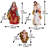 Nativity Set Christmas Indoor 11 Piece 8 inch Scene Statue Figurines Jesus Manger Crib Ornament Church Xmas Gift Home Catholic Religious Decoration Gift