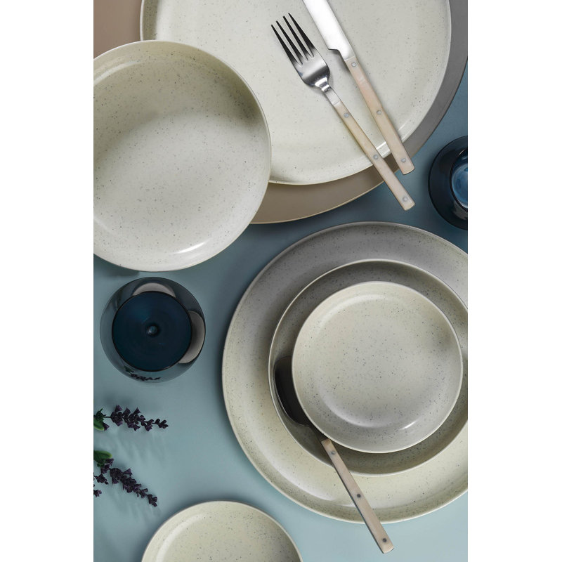 Brigido Piece Dinnerware Set - Service for 6, Cream