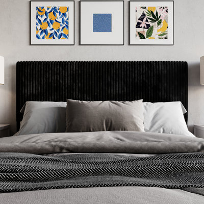 Tête de lit tapissier en velours Natusuko