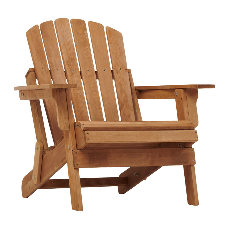 Chaise pliante, pré-assemblée et assise, en bois massif, pour terrasse de piscine