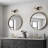 Yedidalga Dimmable Globe Vanity Light with Clear Glass Shade-1248764241