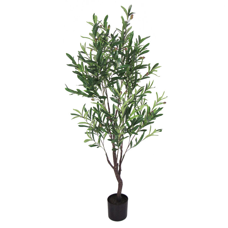 Olive artificielle en pot, H 54 po x l 30 po x P 30 po