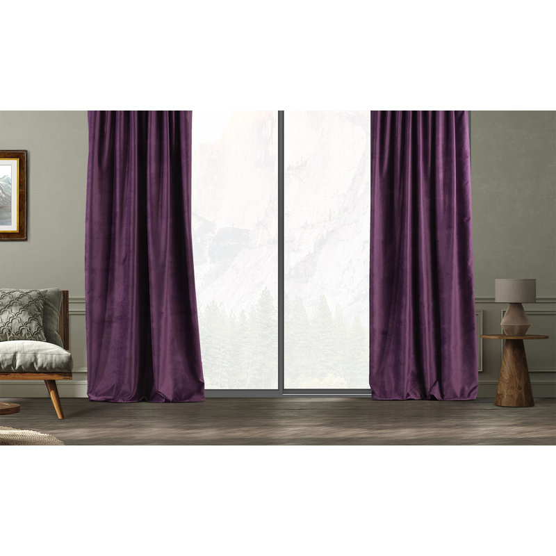 Blackout Single Curtain Panel, 260cm Width x 400cm Drop, Eminence
