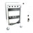 Mobile Charging Cart And Cabinet For Tablets Laptops 30-Device With Combination Lock--Black-1986380221