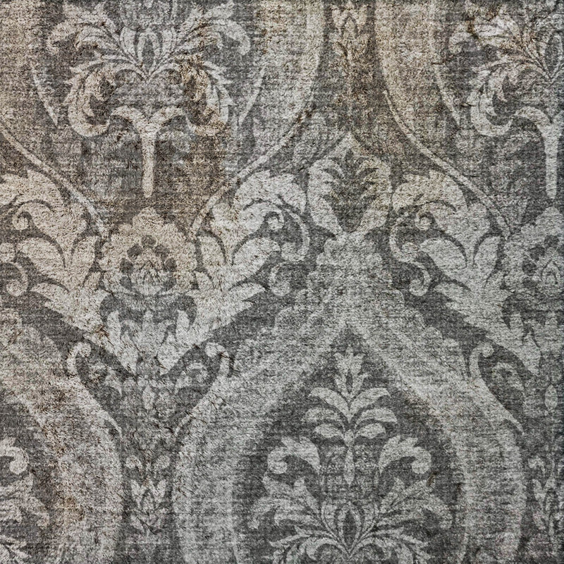 Premium Machine Washable Dream Shag ADS572 Panel Rug, Gray, 9' x 12'