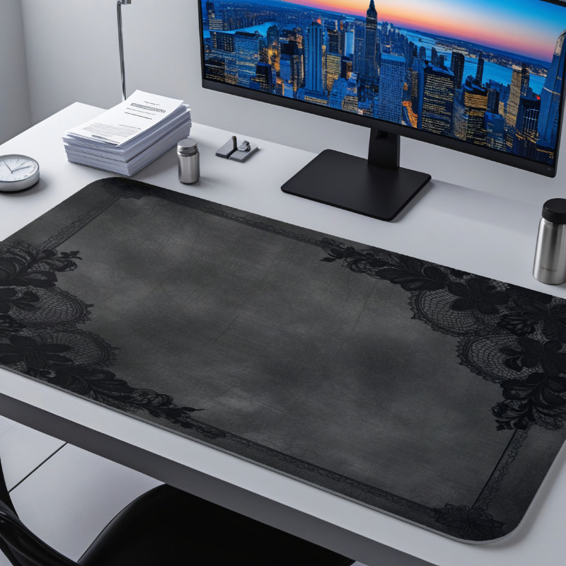 Polyester Desk Pad, 14.4x12.1