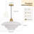 Mid Century Pendant Lamp Gold Nordic