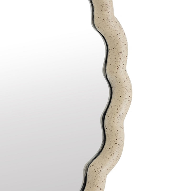 Grand miroir en fonte d'aluminium, 19,75 po x 19,75 po
