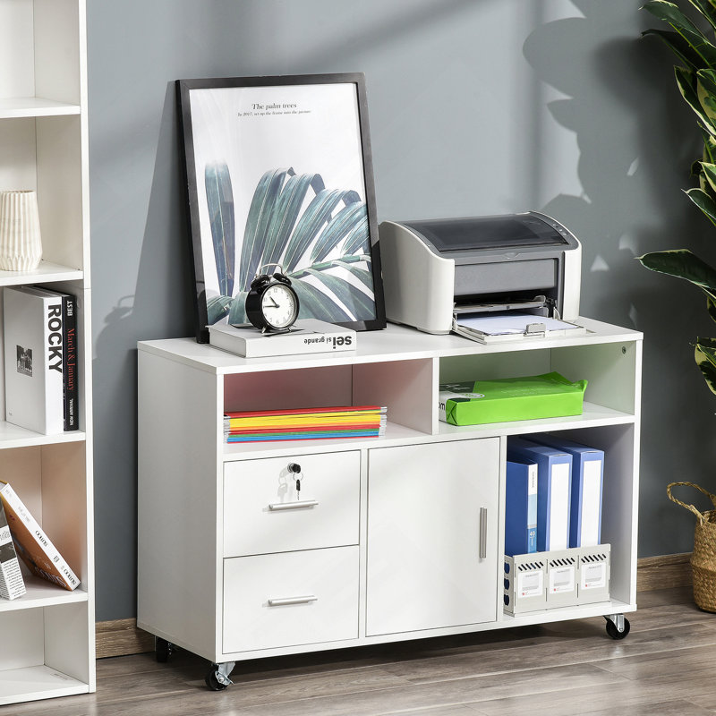 Imprimante bureau à domicile bureau mobile organisateur de bureau avec roulettes, cassettes
