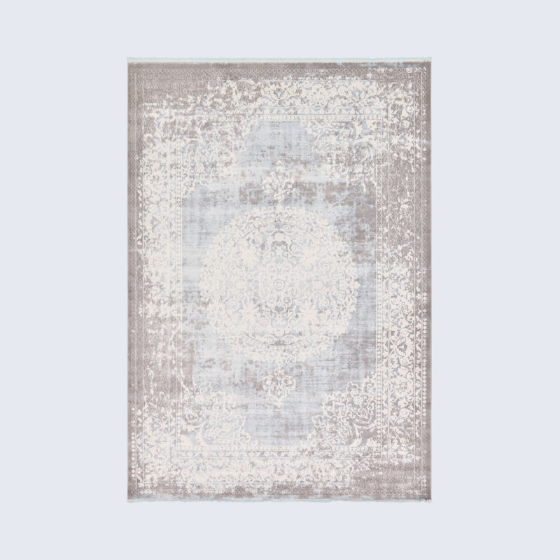 Tapis oriental Malynn, Blue, Rectangle 8 pi x 11 pi 4 po