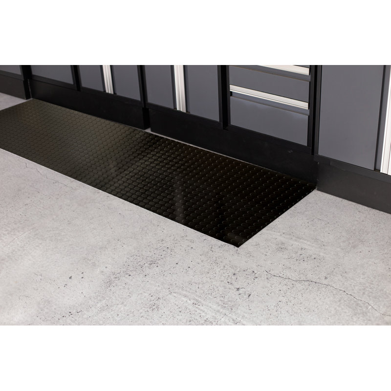 Tapis de sol performance G-Floor Coin 27 po x 96 po, Nuit noire, 27 po x 96 po