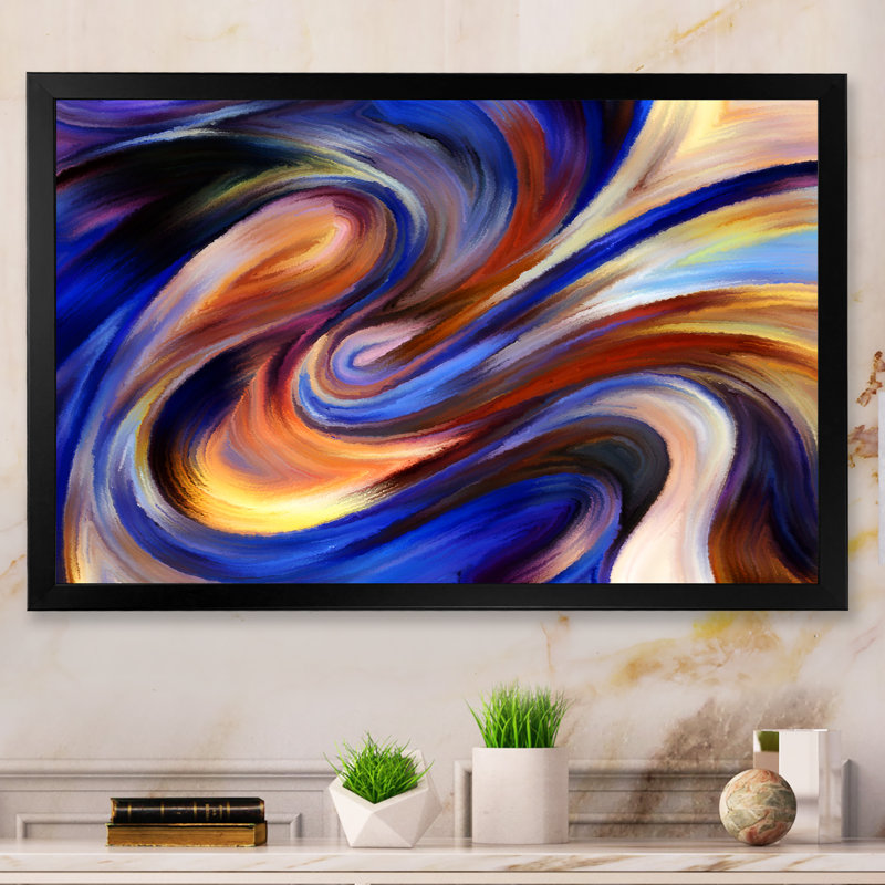 Realms Of Inner Paint - on, Black Picture Frame, 8" H x 12" W x 1' D