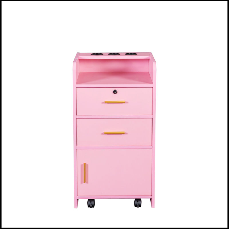 Armoire de rangement verrouillable, Rose