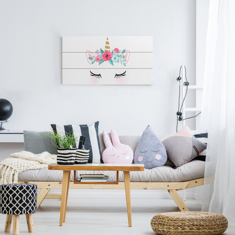 Delreal Unicorn Plank 3D Wall Décor