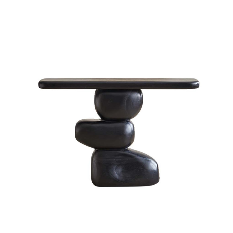 Artistic Solid Wood Entryway Console Table