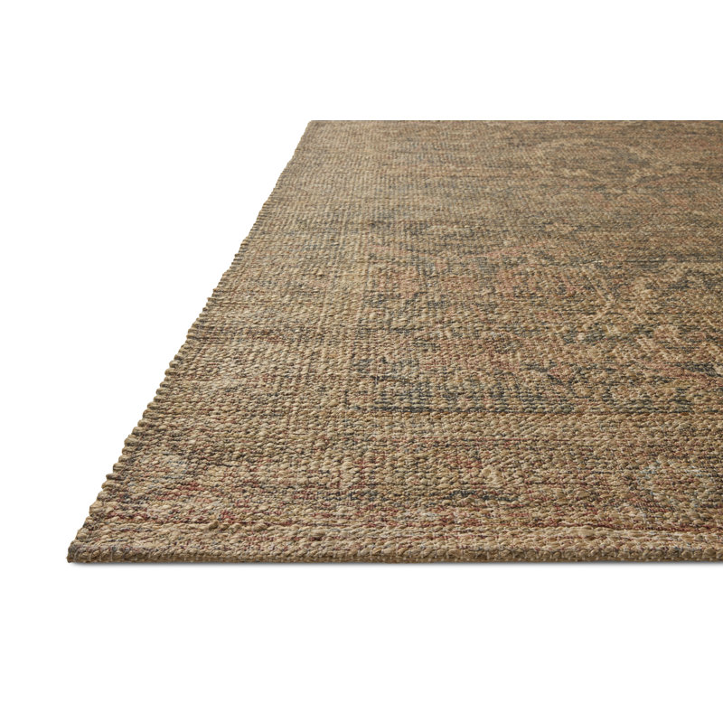 Tapis minuit / écorce Magnolia Home par Joanna Gaines x Loloi Oakley, 3 pi 6 po x 5 pi 6 po