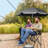 Portable Two Person Fishing Chair With Removable Umbrella-872374649