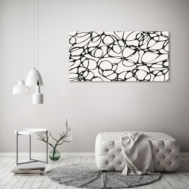 Chaotic Circles - No Frame Print on Canvas