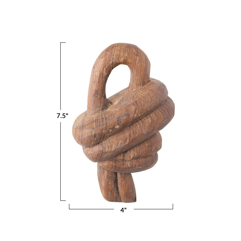Nœud décoratif en bois récupéré