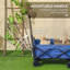 Chariot pliable pliable, chariot de jardin utilitaire, bleu-123993273