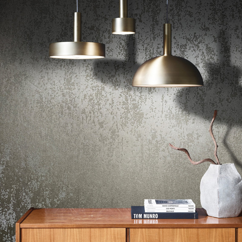Eclectic 33cm x 70cm Wallpaper Roll, Grey