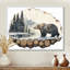 Ours polaire dans le paysage sauvage Ginnette III - Ours, art mural de salon-607549412-607549410