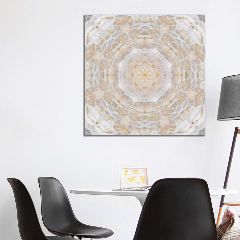 Light Metallic Kaleidoscope II by Nan - Wrapped Canvas Print, 93.98cm H x 93.98cm W x 1.91cm D
