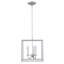 Luminaire suspendu carré 3 lumières lanterne Tarbox-652614838