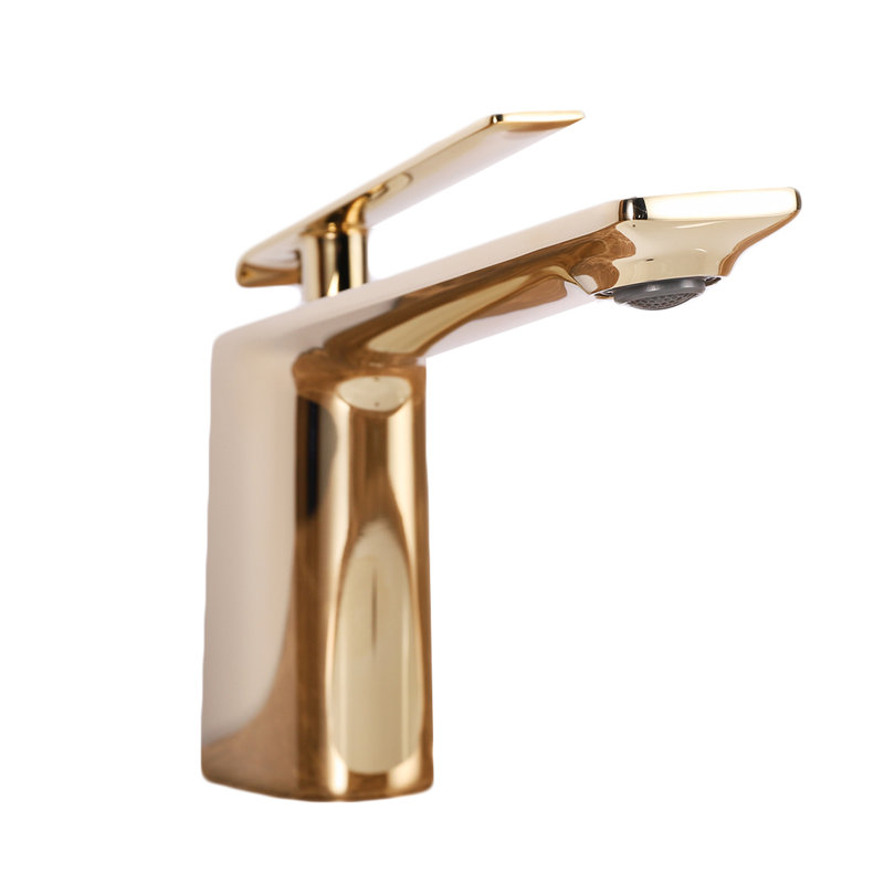 Robinet pour salle de bain à un trou brillante