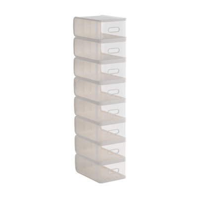 8 Pair Stackable Shoe Storage Box
